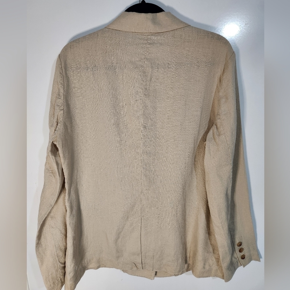 Quince European Linen Womens Blazer, Size Medium - Picture 4 of 8